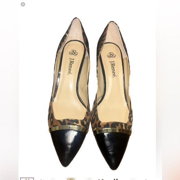 J. RENNE LEOPARD HEELS - Picture 3 of 14